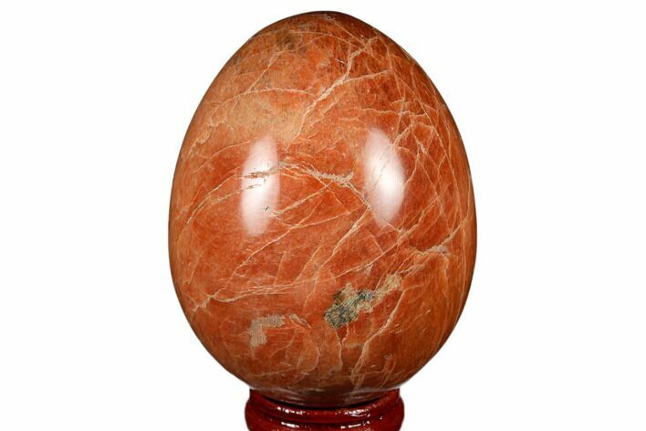 Polished Peach Moonstone Egg - Madagascar #182393